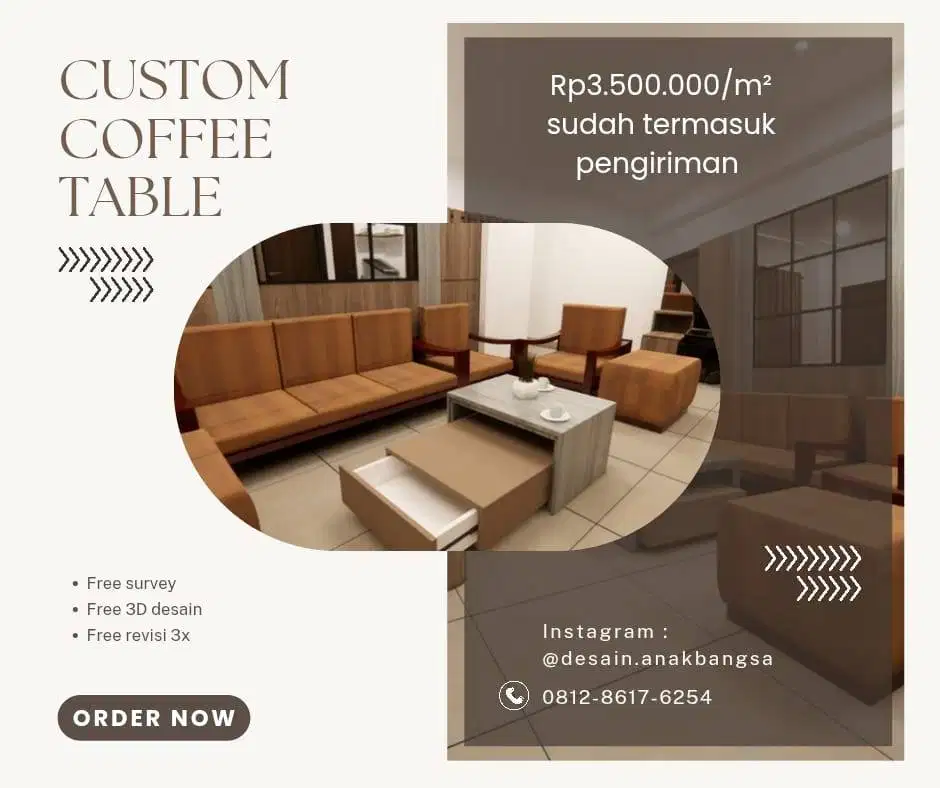 Custom Coffee Table Minimalis