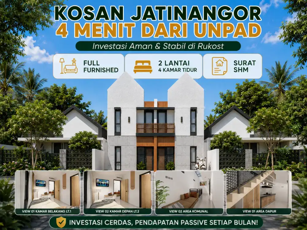 Rukost Jatinangor: Termurah! 2 Lantai, Full Furnished