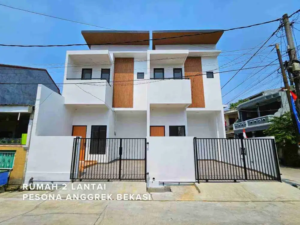 Rumah baru keren harga murah 685 jt luas tanah 71 LB 55 di pesona Anggrek bekasi
