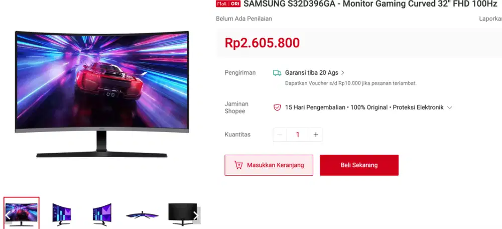 Monitor Samsung LIKE NEW (Under Warranty)