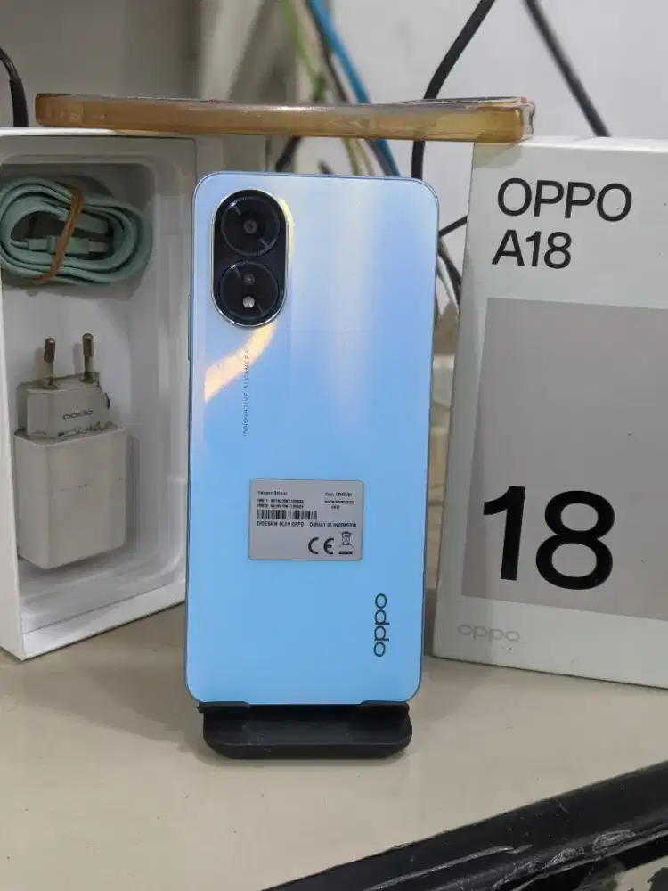 Oppo A18 Ram 8GB 4+4GB/ 128GB lengkap sehat