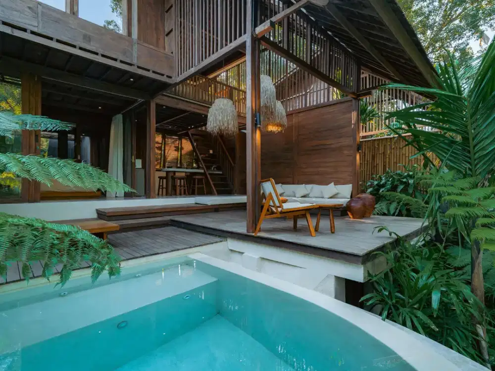 Elegant Leasehold Villa with River & Jungle Views in Ubud