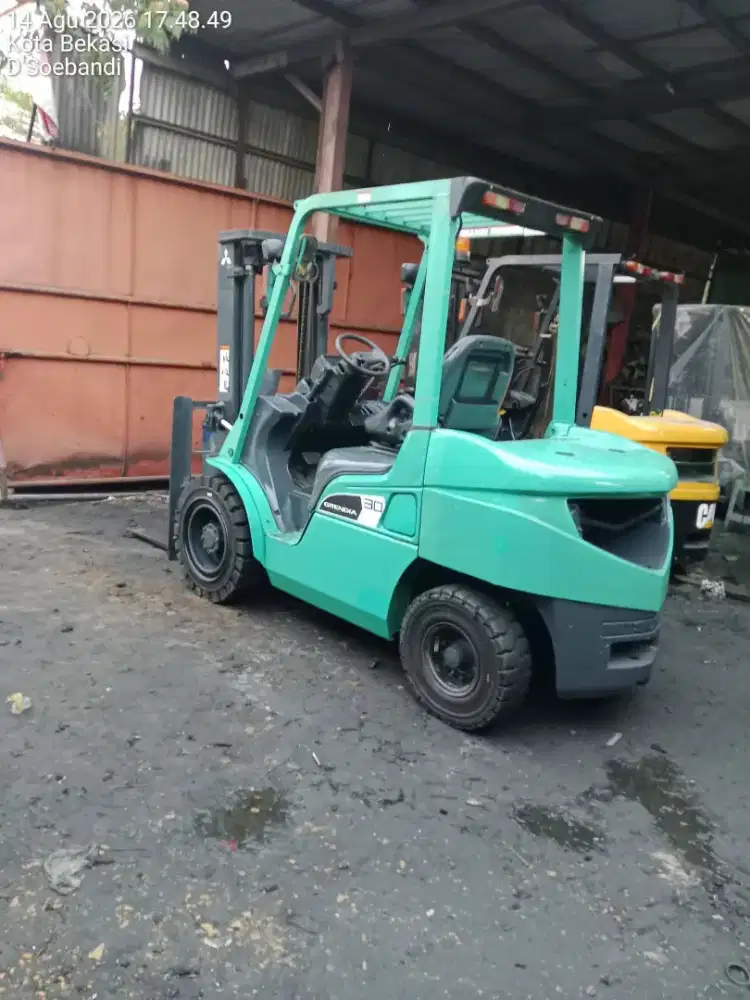 Forklift Mitsubishi 3 Ton,Tiang 3 Meter,Manual,Tahun 2019 (Fullori)