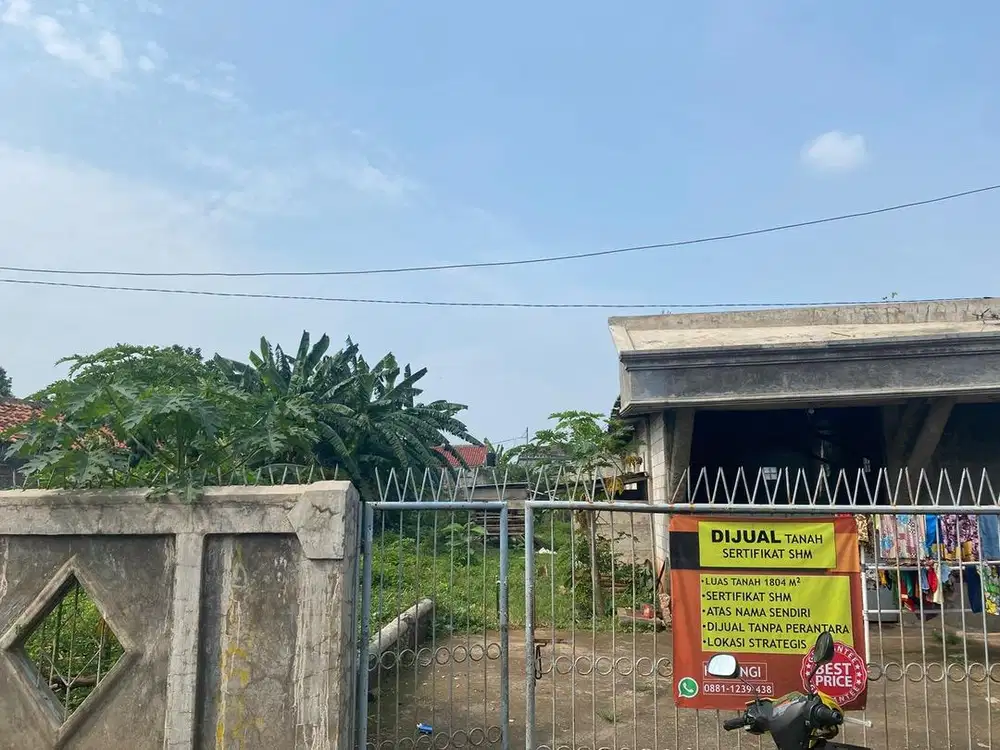 Dijual tanah di bekasi kota jatiranggon