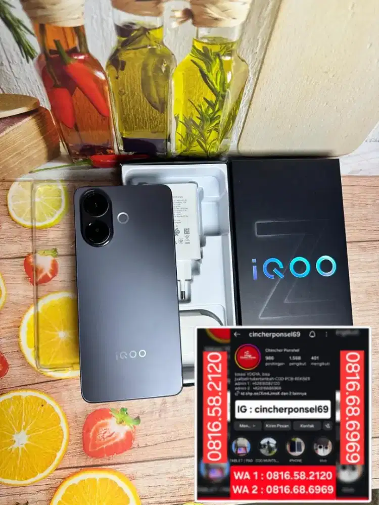 Jual HP IQOO Z10R 5G 8/256 likenew istimewa grns juli 2027