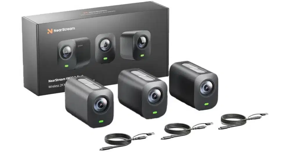 NearStream VM33 Wireless 2k Multi-Camera Streaming 3-pack