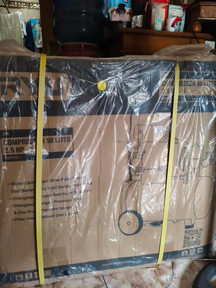 KOMPRESOR ANGIN RYU RCP-250-1 50 LITER BARU