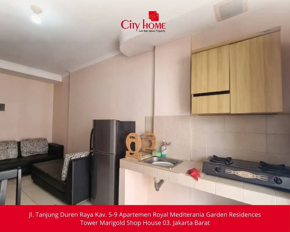 APARTEMEN 2BR TANJUNG DUREN, 1.050 M SIAP HUNI