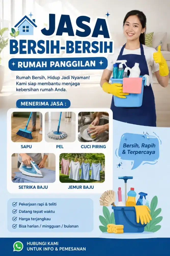 Jasa Bersih Bersih Rumah Panggilan