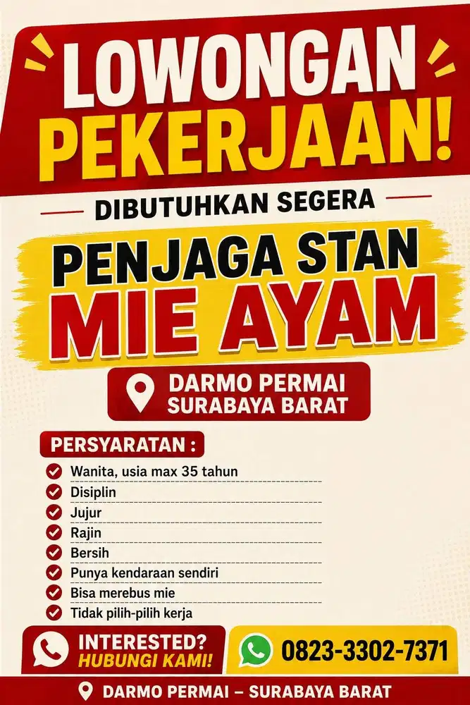 Penjaga Stan Mie Ayam