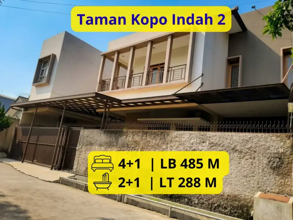 DIJUAL RUMAH MEWAH & LUAS – TKI 2 BLOK A LT 288 m² | LB 485 m² | 4+1 KT | Rp 4,5 Milyar