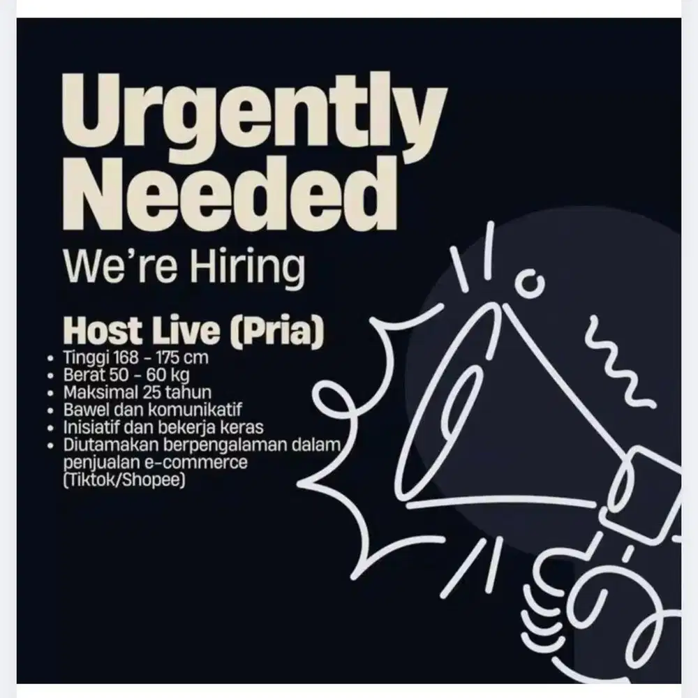 LOKER LIVE FASHION PRIA