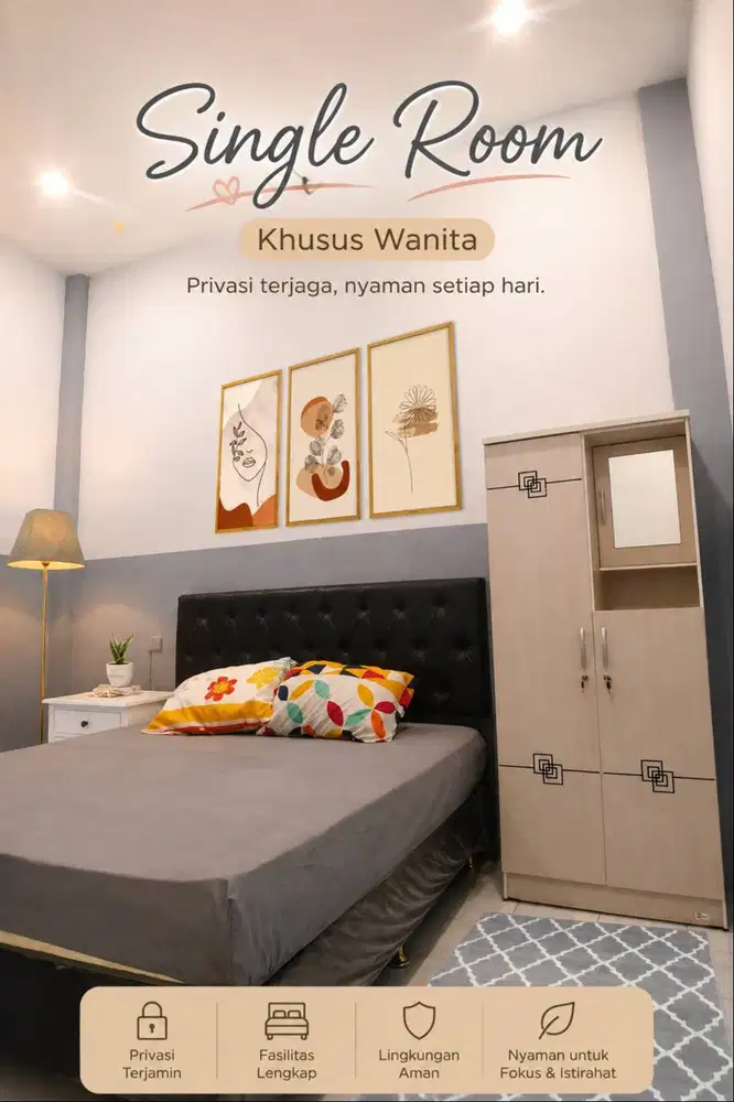 KOST KHUSUS PUTRI DIJALAN SEKIP SAMPING UNIV BATTUTA