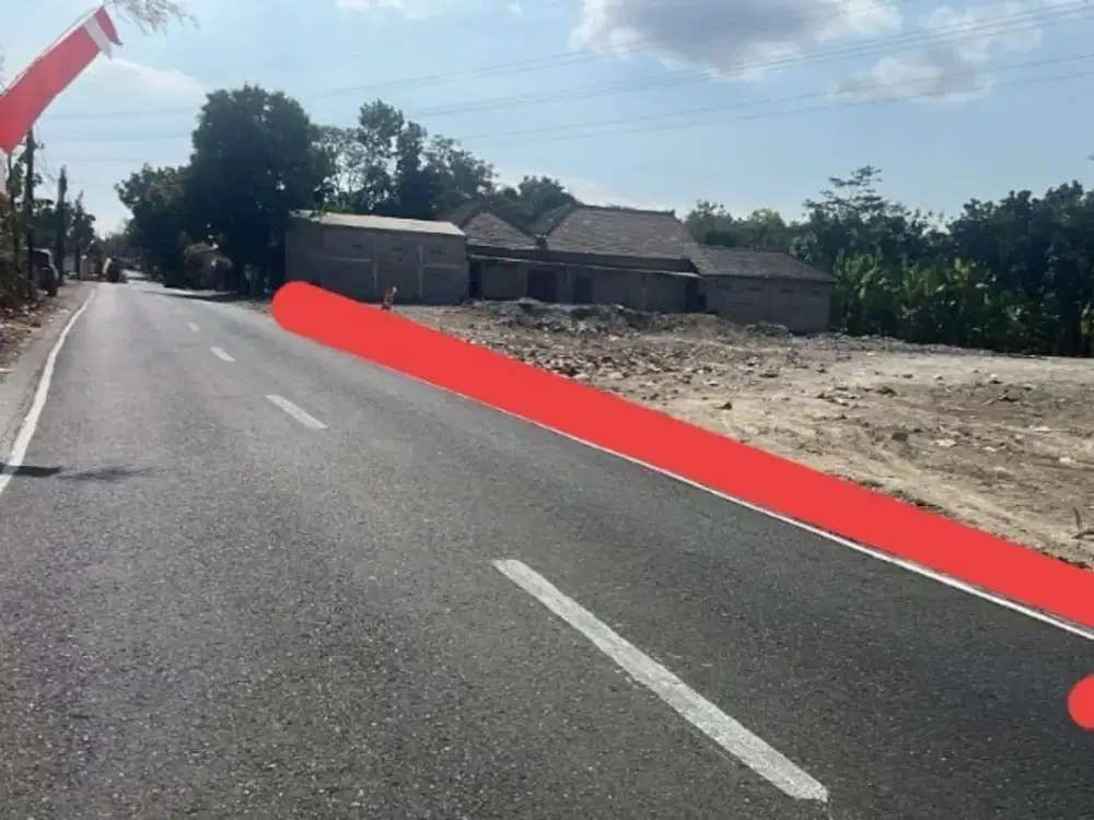 Di jual tanah strategis pekarangan di jalan Raya kasihan Bantul