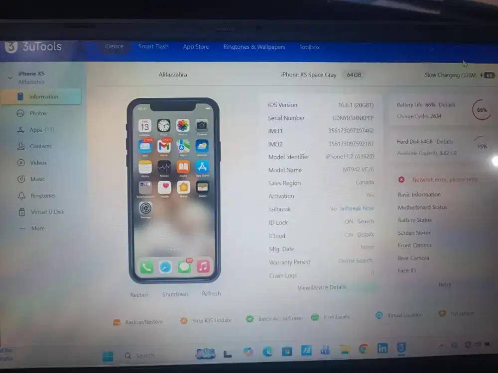 Iphone XS ex Inter All operator 64 GB