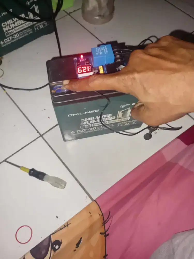 jual batrai sepeda listrik 12v 20ah chilwee seken 2pcs