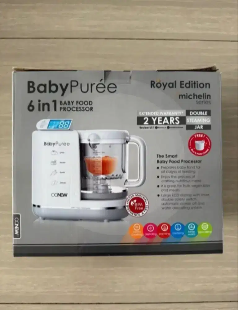 Oonew Baby Puree 6 in 1 Baby Food Processor Michelin Series