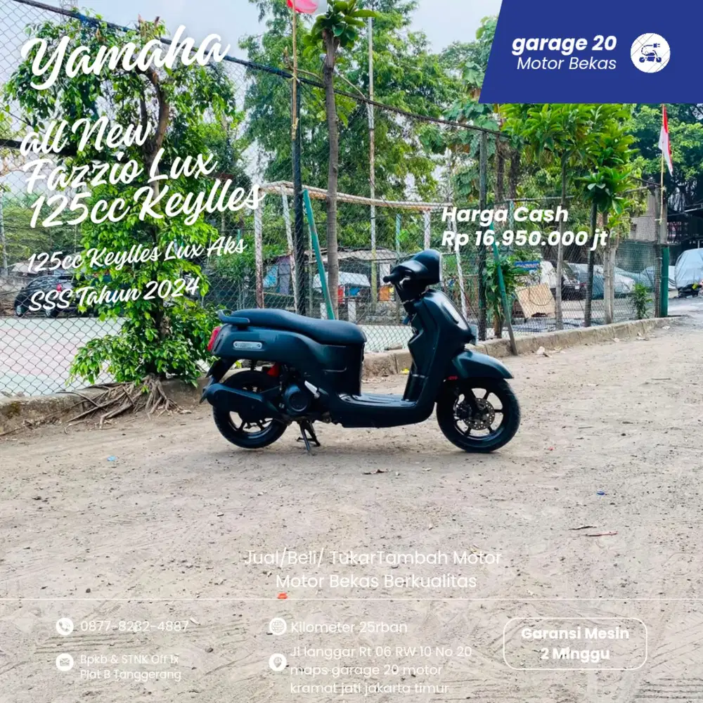 Yamaha Fazzio Lux 125cc Bluecore Aks SSzs Tahun 2024 Pajak Off