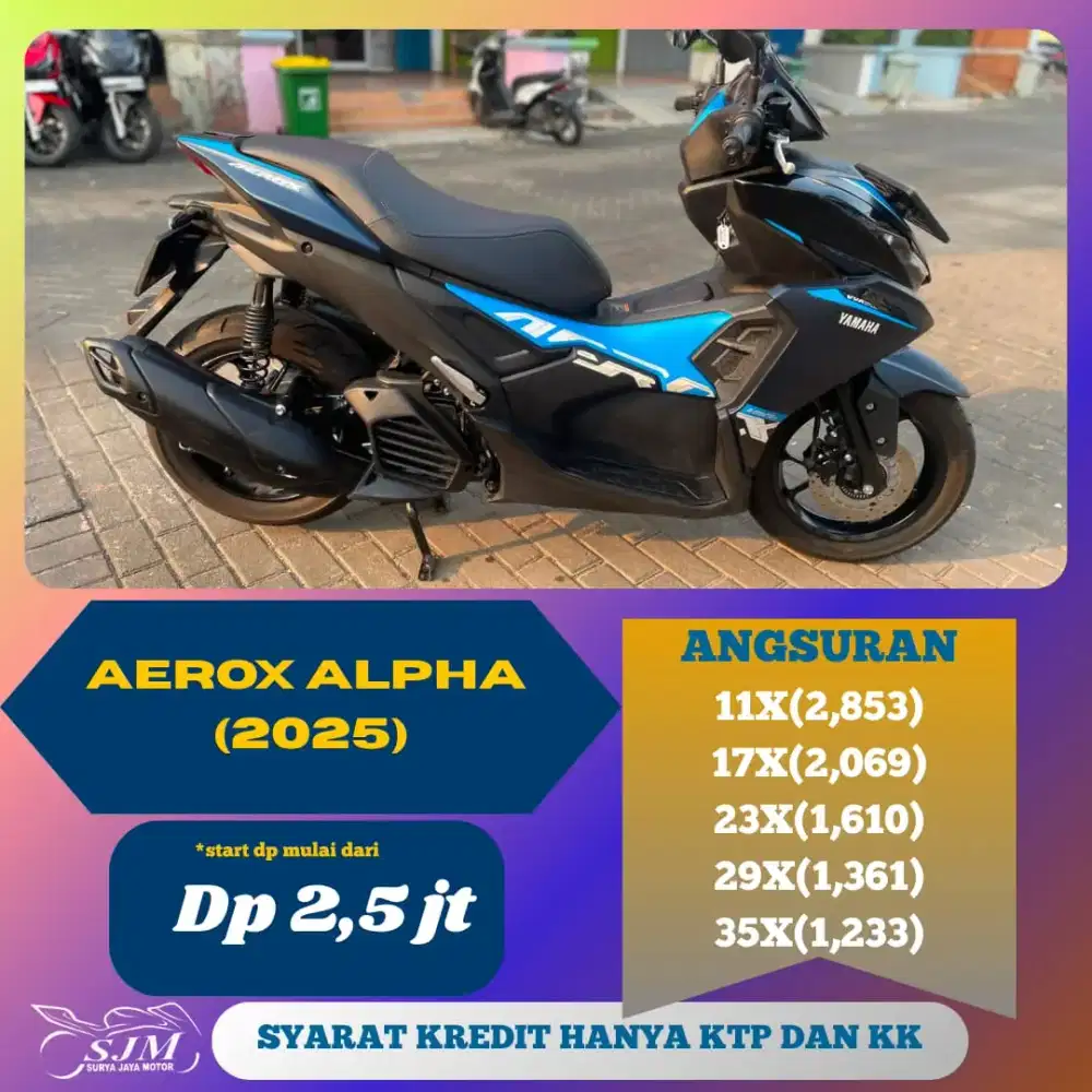 YAMAHA AEROX ALPHA 2025 PAJAK PANJANG