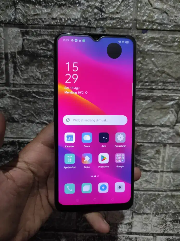 Oppo a5 2020 3/64 hp casan tipe c,hp msih original semua minus tompel