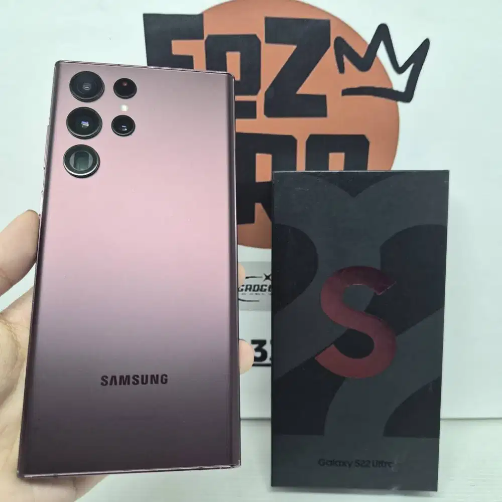 Samsung S22 Ultra 12/256GB Burgundy FULLSET EX SEIN NO MINUS