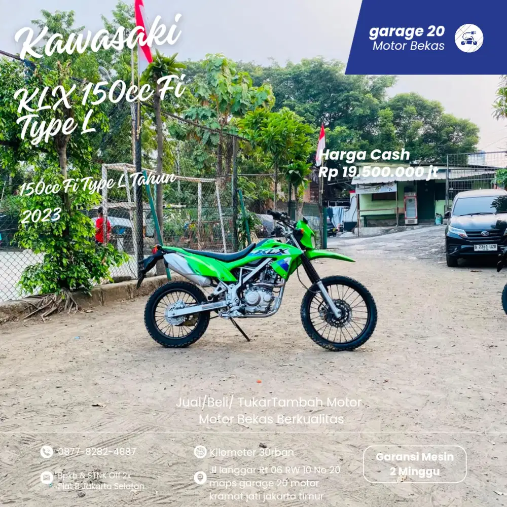 Kawasaki KLX 150cc Type L tahun 2023 Pajak Off