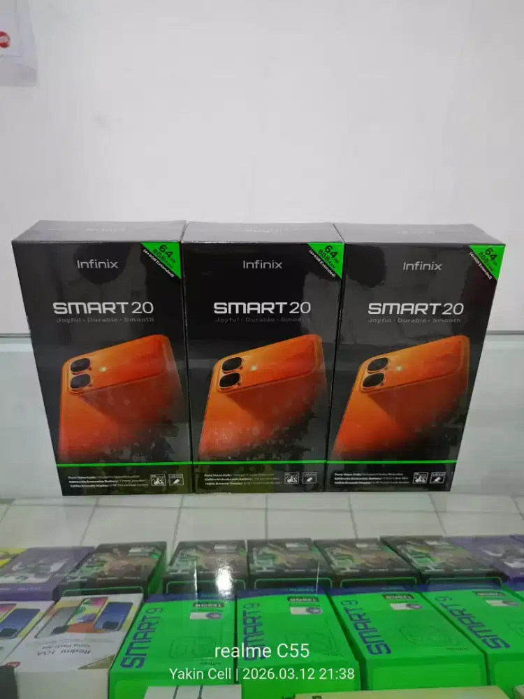 Infinix Smart 20 4+4/64 GB Helio G81 Layar 120Hz Garansi Resmi