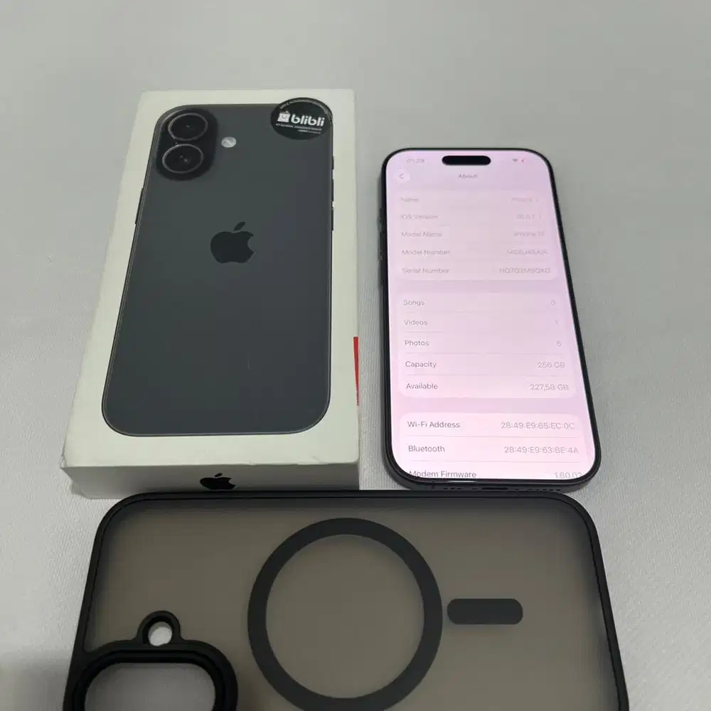 Iphone 17 256Gb Black Resmi Blibli Fullset Likenew