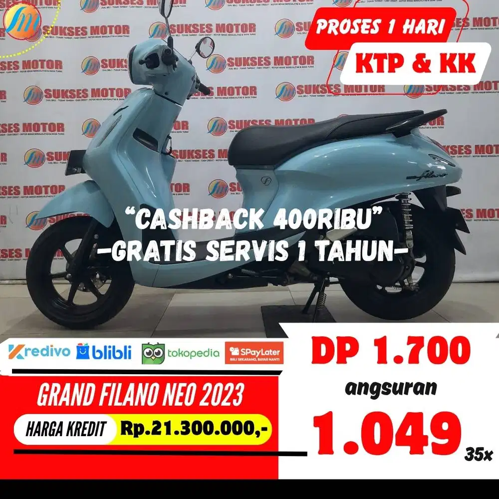 YAMAHA GRAND FILANO NEO 2023 KREDIT MURAH ANGSURAN RENDAH BERGARANSI
