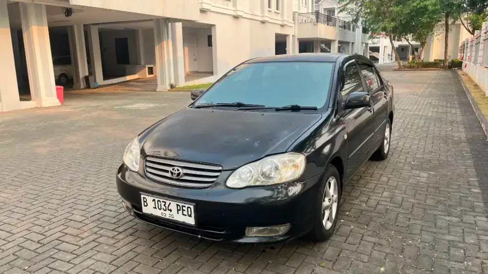 Corolla altis type j 2002 manual