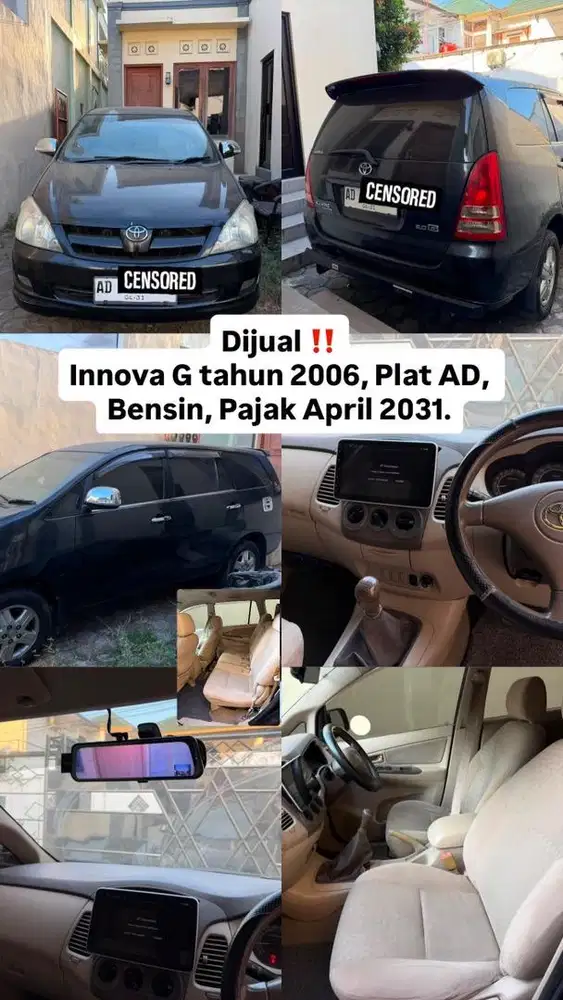 MOBIL TOYOTA INNOVA G 2006 BENSIN (SECOND)