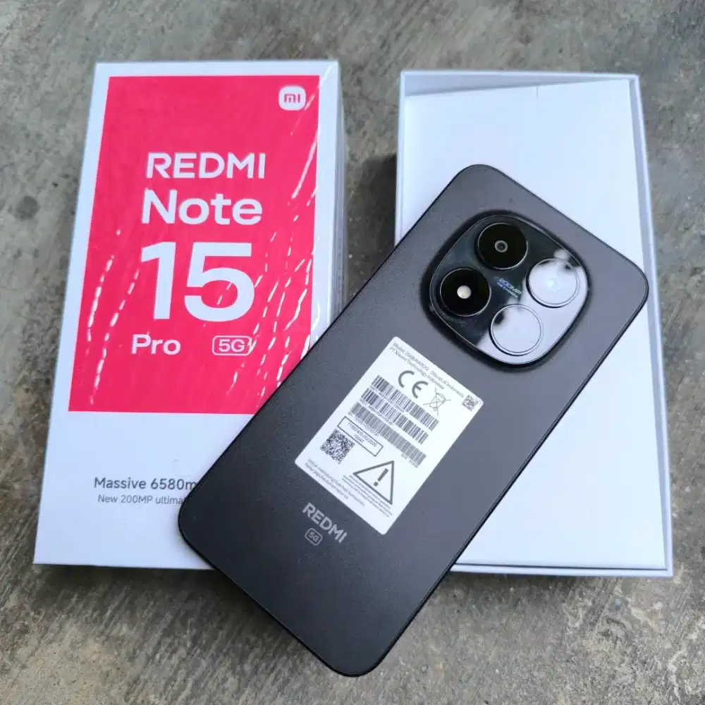 Xiaomi Redminote 15 Pro 5G 12/512gb garansi panjang