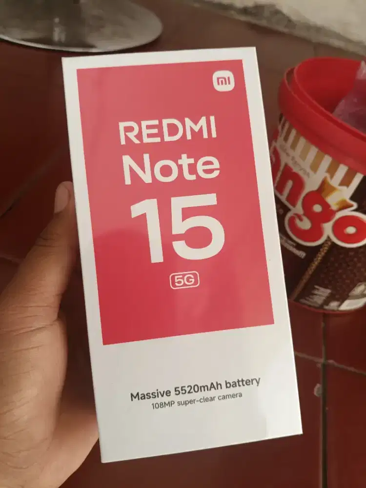 New redminote 15 5G ram8/256 garansi resmi 1 tahun