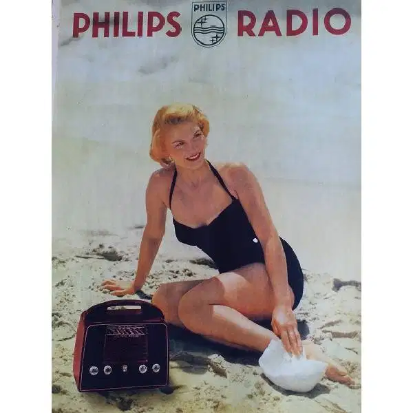 Iklan kertas PHILIPS RADIO zaman kolonial Belanda tempo doeloe