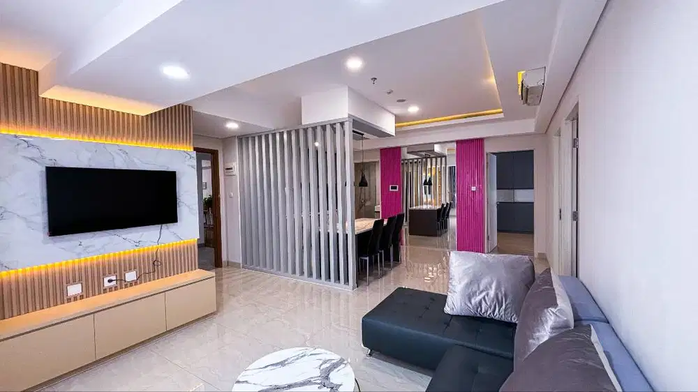 Disewakan Apartemen Skandinavia 3BR Corner Full Furnished Siap Huni