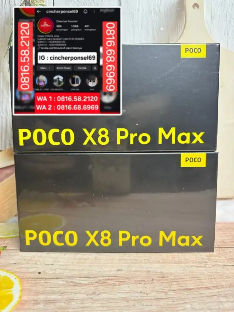Promo jual hp poco x8 pro max 12/512 new baru segel resmi jaminan 100%