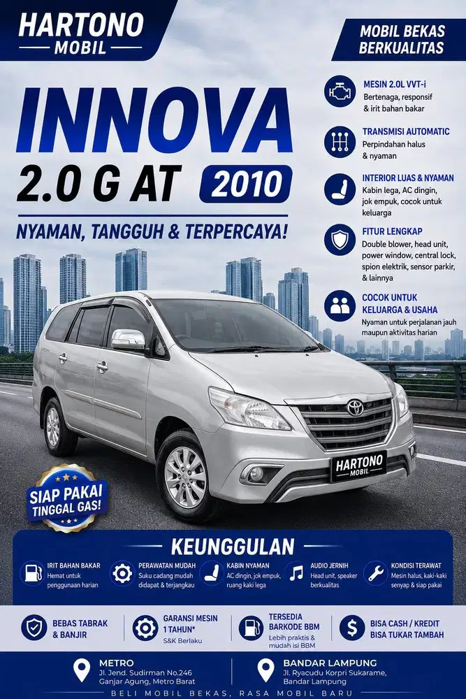 INNOVA 2.0 G AT 2010