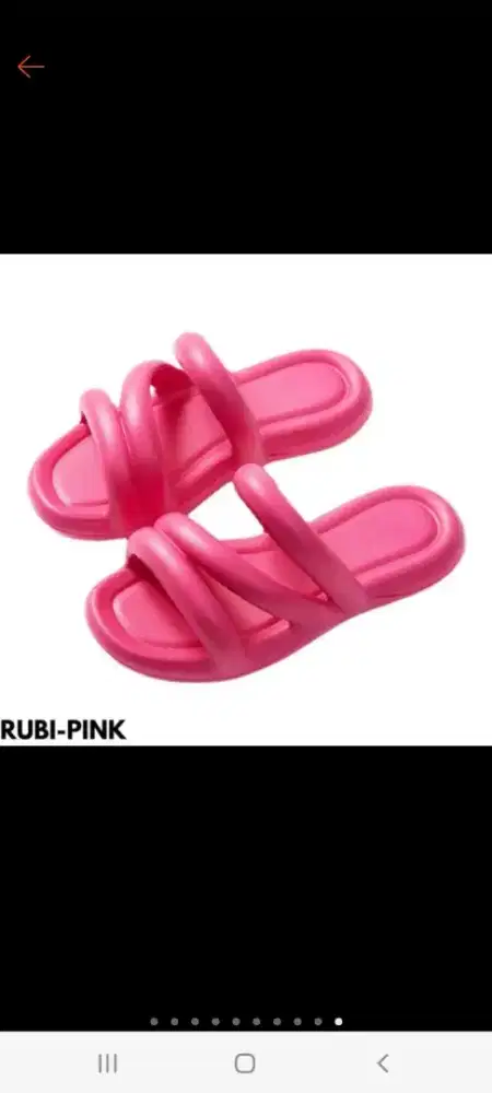 Sandal pink bahan eva