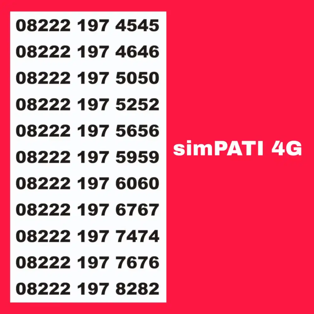 Nomor cantik telkomsel simpati 5G