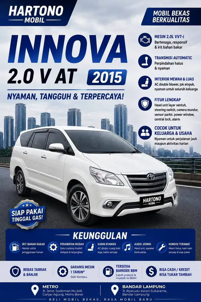 INNOVA 2.0 V AT 2015