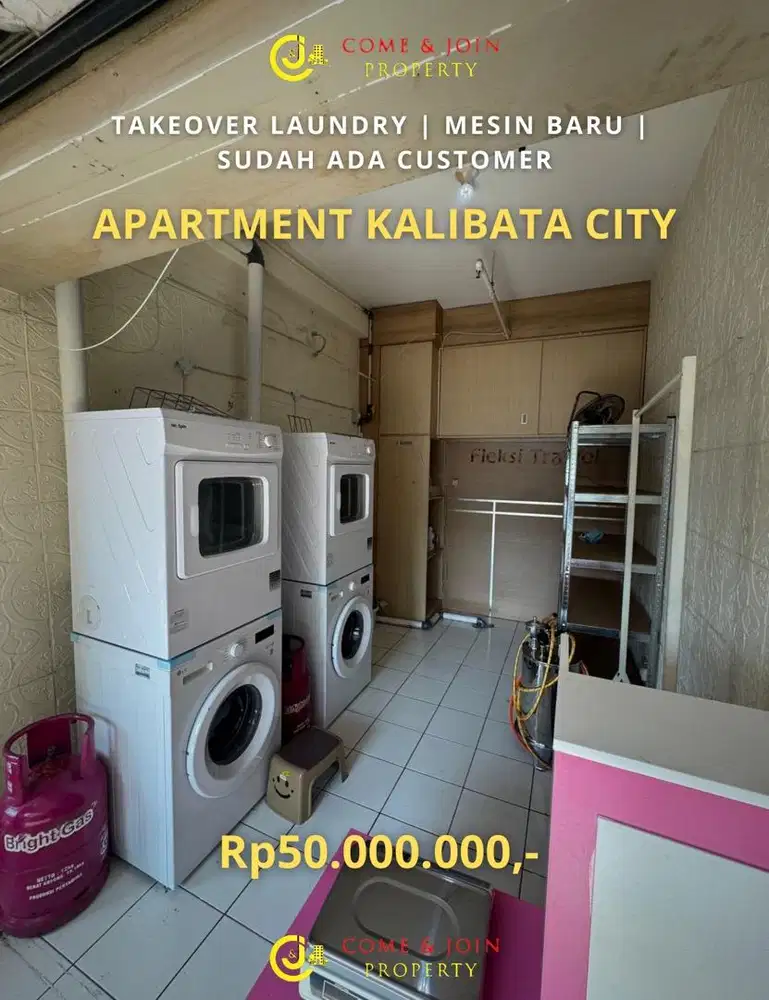 TAKEOVER LAUNDRY APARTMENT KALIBATA CITY