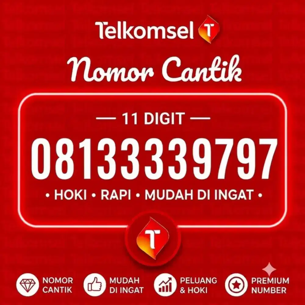 NOMOR CANTIK SIMPATI 11DIGIT 3333 9797