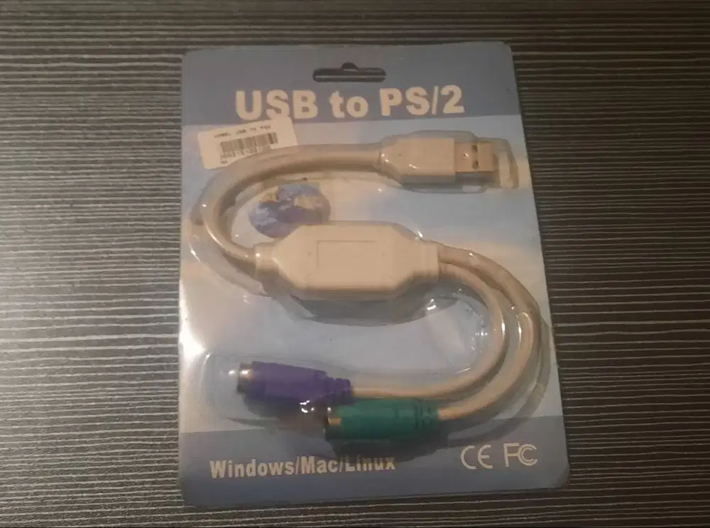 Kabel Konverter USB ke PS2 - Mudah Digunakan, Plug and Play