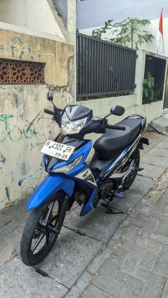 Supra X 125cc 2014 Biru Hitam Km40Rban Orisinil