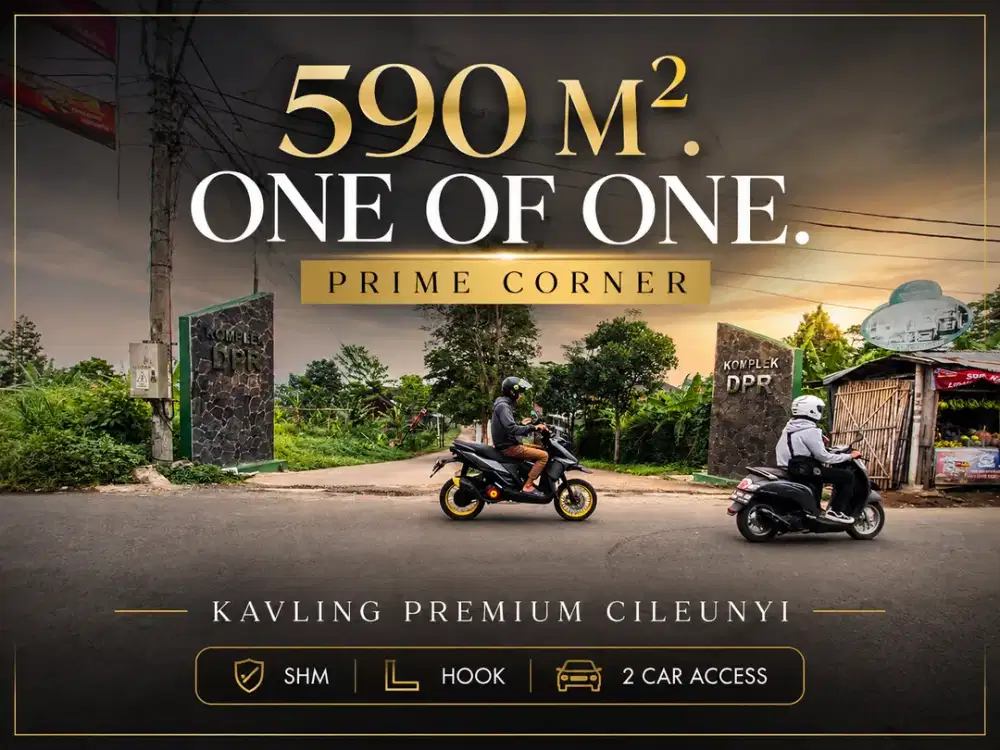 TANAH KAVLING HOOK 590 CILEUNYI BANDUNG HANYA 4JT/M2