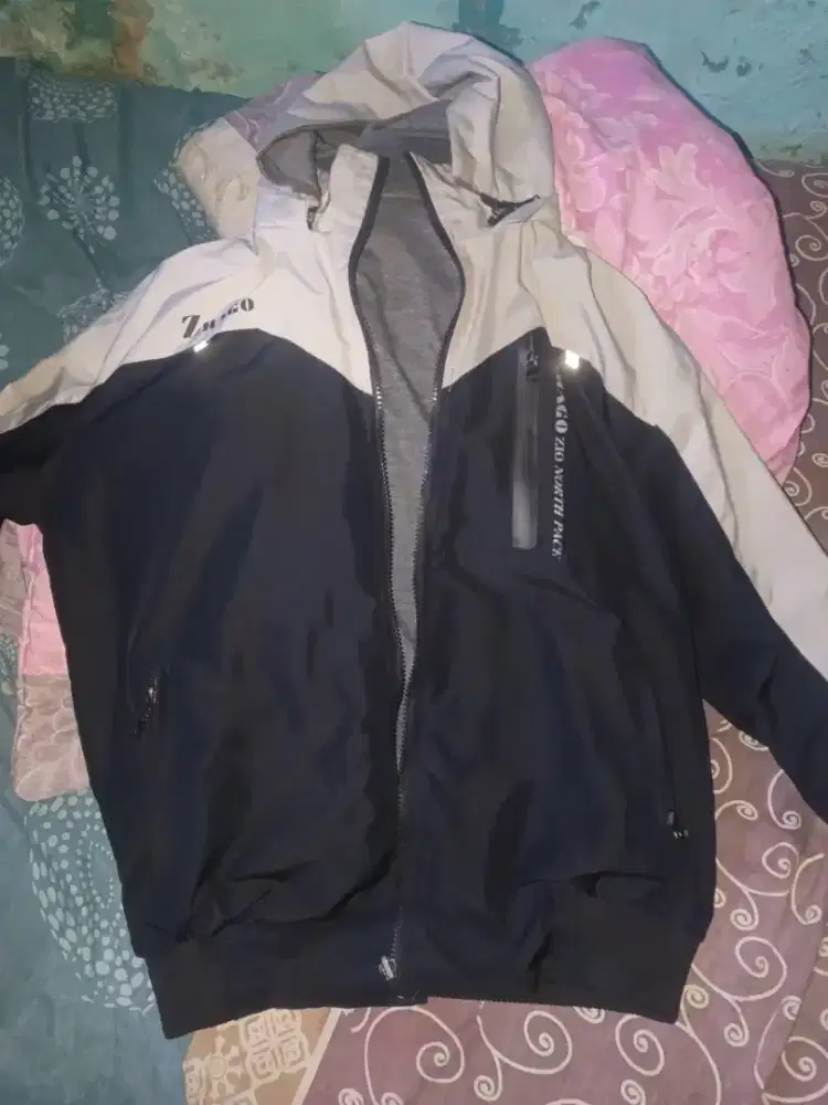 Jaket taslan waterproof anti air