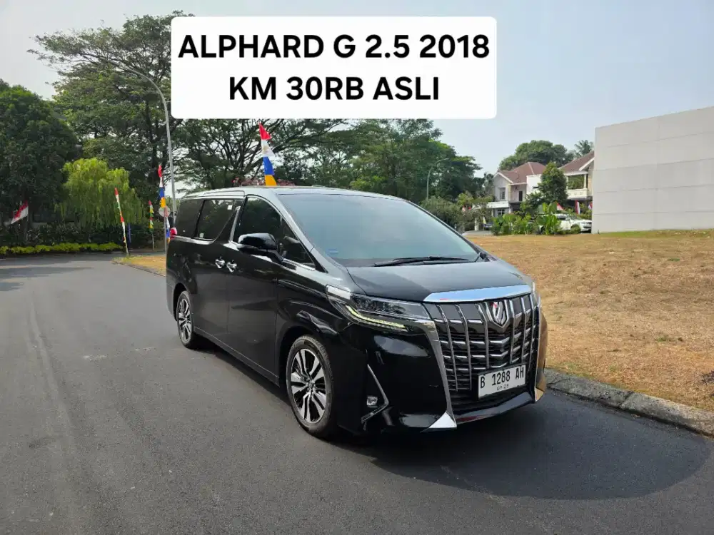 Km 30rb Asli Antik Toyota Alphard G 2.5 2018