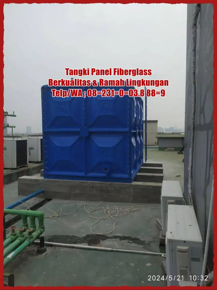 Tangki Panel -Tangki Air Fiberglass-Roof Tank Tangki Air Kotak -Toren