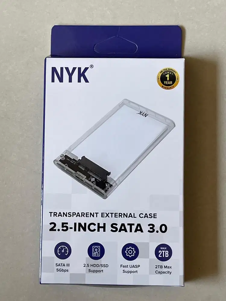 Enclosure / Casing Harddisk eksternal (HDD Case) 2,5” Sata USB 3.0 NYK