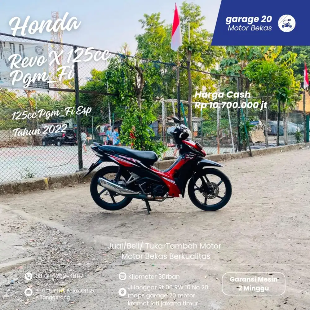 Honda Revo X 125cc Pgm_Fi DD Tahun 2022